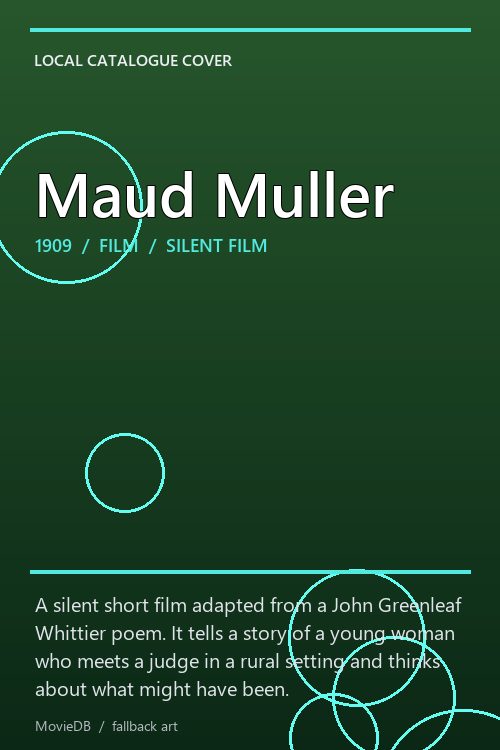 Maud Muller poster