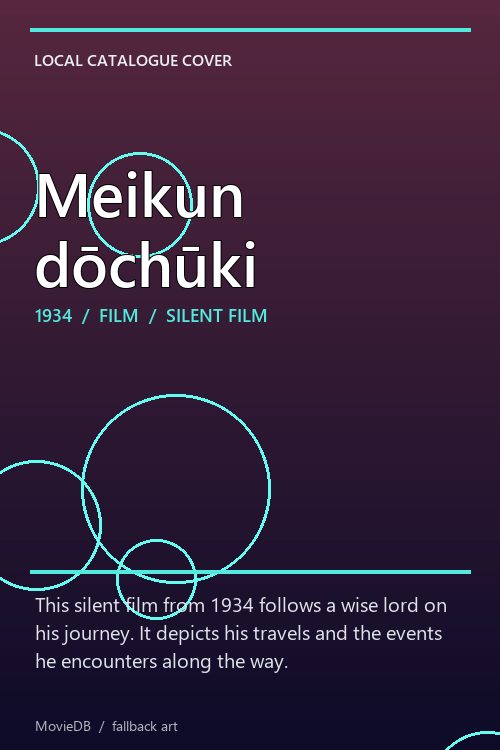 Meikun dōchūki poster