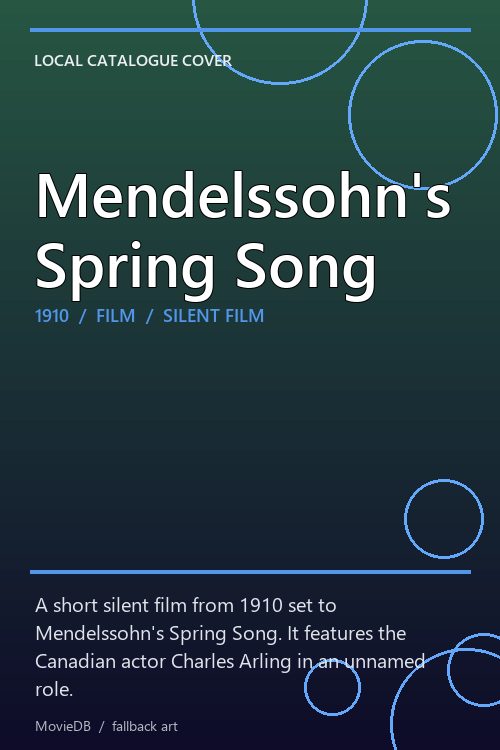 Mendelssohn's Spring Song poster