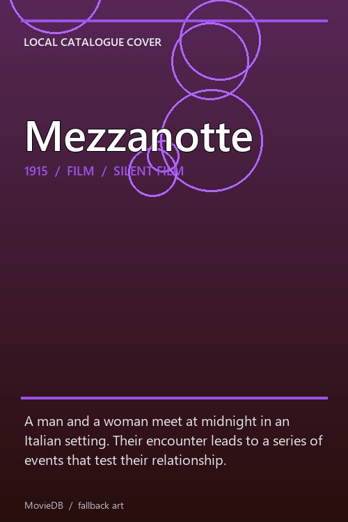 Mezzanotte poster