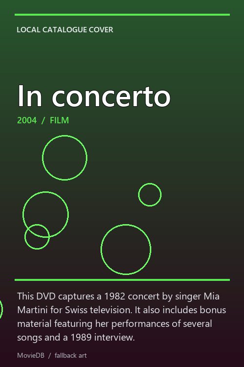In concerto poster