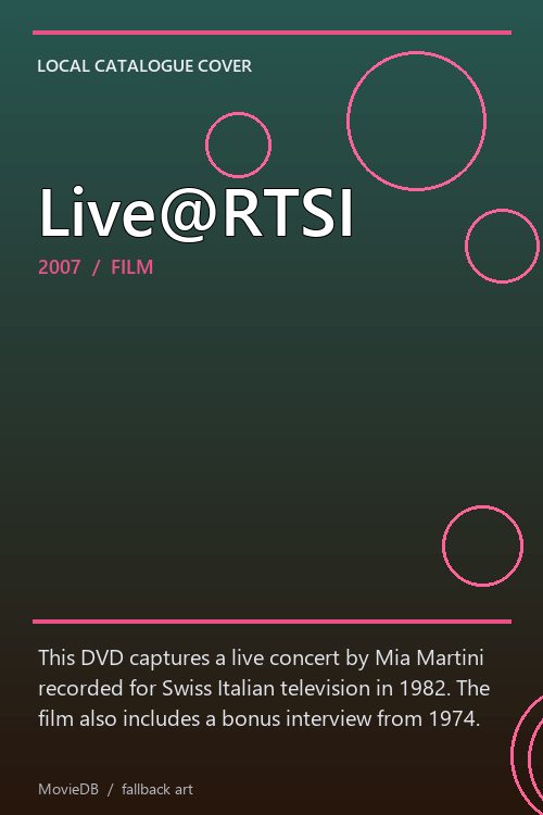 Live@RTSI poster
