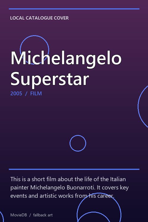 Michelangelo Superstar poster