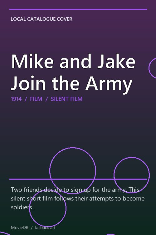 Mike and Jake Join the Army poster