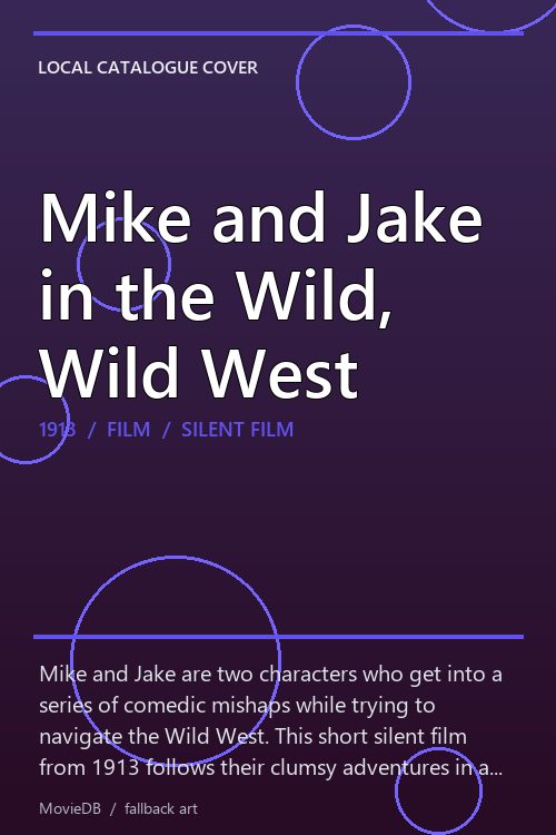 Mike and Jake in the Wild, Wild West poster