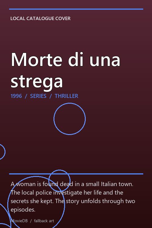 Morte di una strega poster