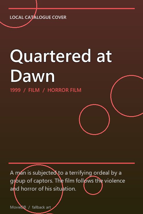 Quartered at Dawn poster