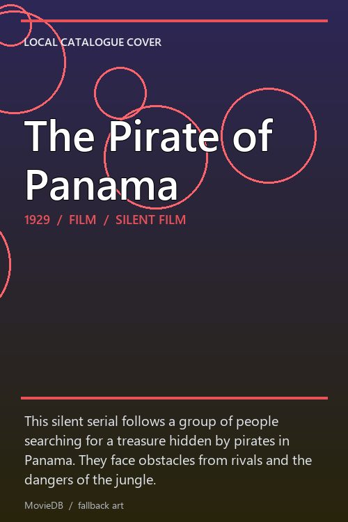 The Pirate of Panama poster