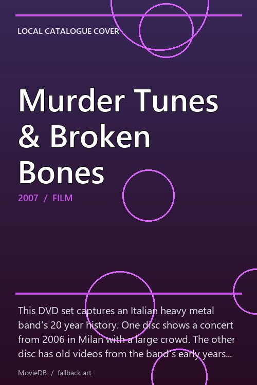 Murder Tunes & Broken Bones poster