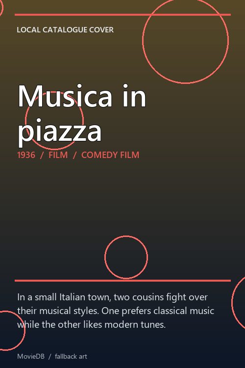 Musica in piazza poster