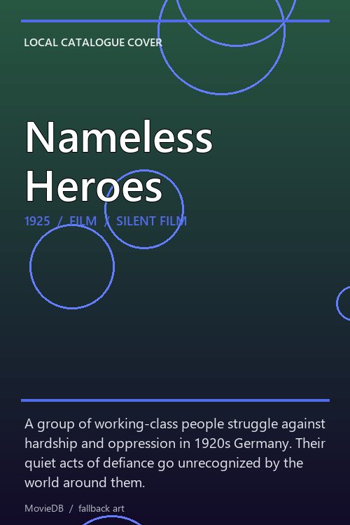 Nameless Heroes poster