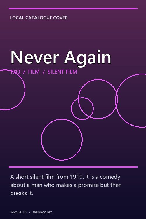 Never Again poster