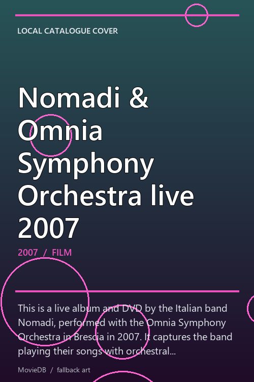 Nomadi & Omnia Symphony Orchestra live 2007 poster