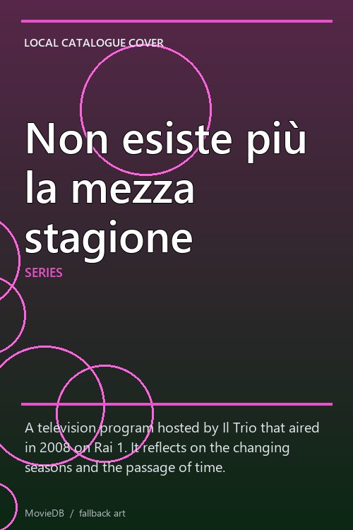 Non esiste più la mezza stagione poster