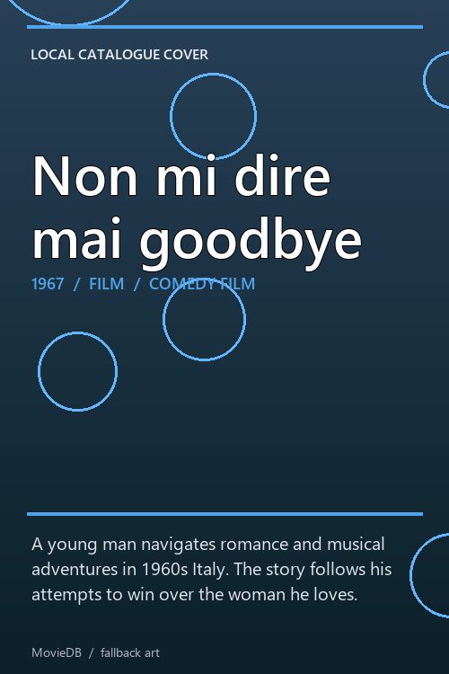 Non mi dire mai goodbye poster