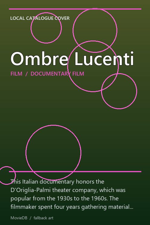 Ombre Lucenti poster