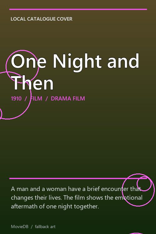 One Night and Then poster