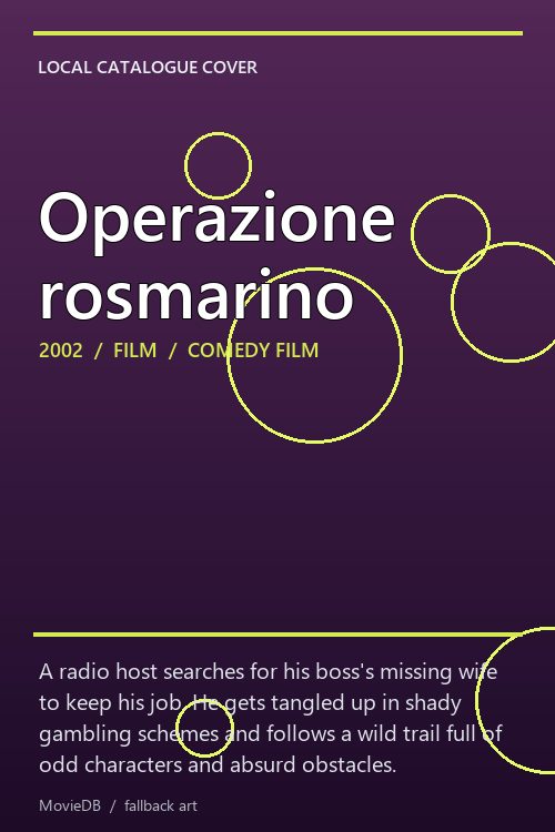 Operazione rosmarino poster