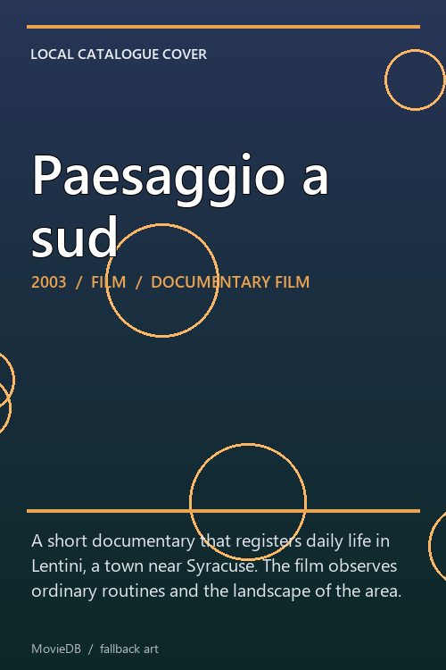 Paesaggio a sud poster