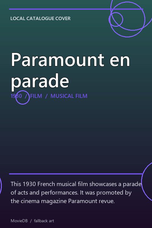 Paramount en parade poster