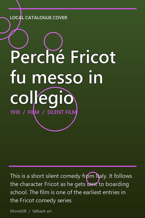 Perché Fricot fu messo in collegio poster