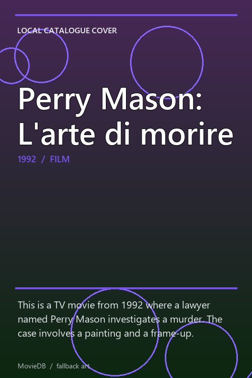 Perry Mason: L'arte di morire poster