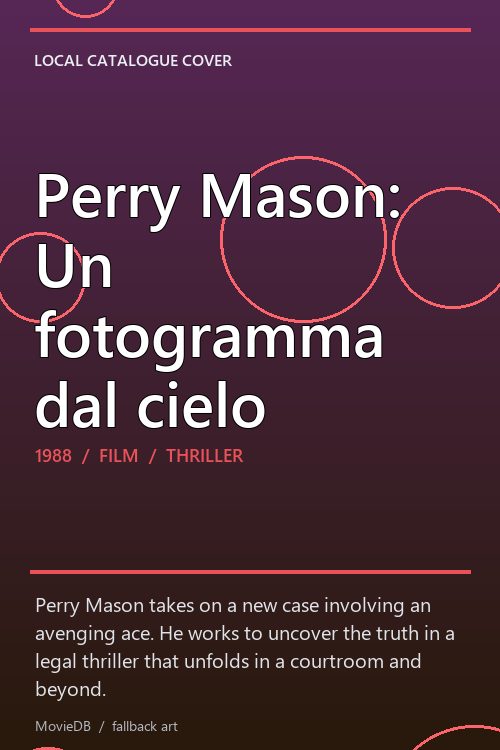 Perry Mason: Un fotogramma dal cielo poster