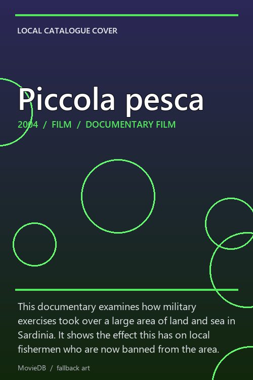 Piccola pesca poster