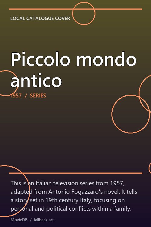 Piccolo mondo antico poster