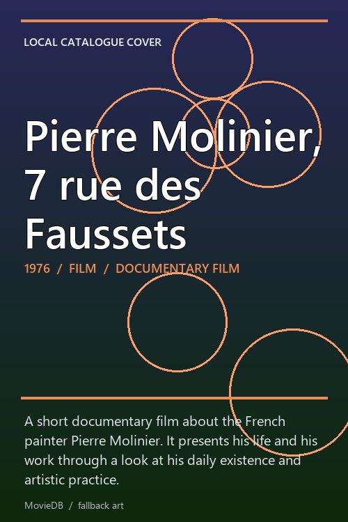 Pierre Molinier, 7 rue des Faussets poster