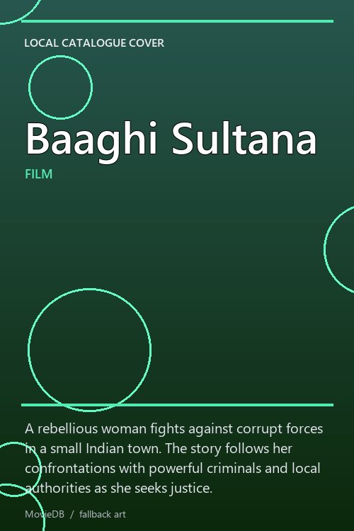 Baaghi Sultana poster
