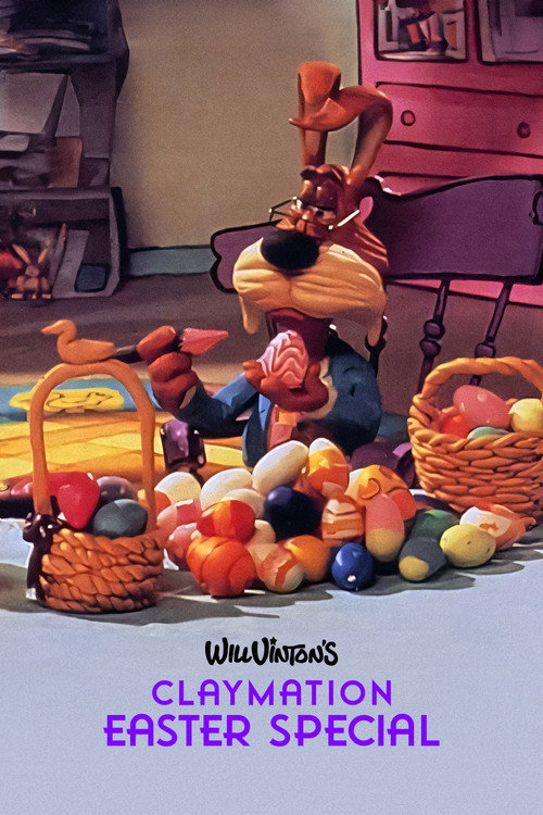 A Claymation Easter poster
