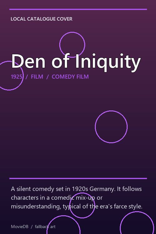 Den of Iniquity poster