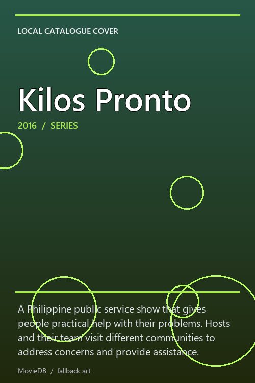 Kilos Pronto poster