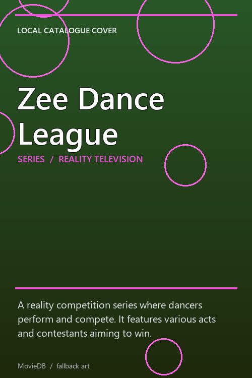 Zee Dance League poster