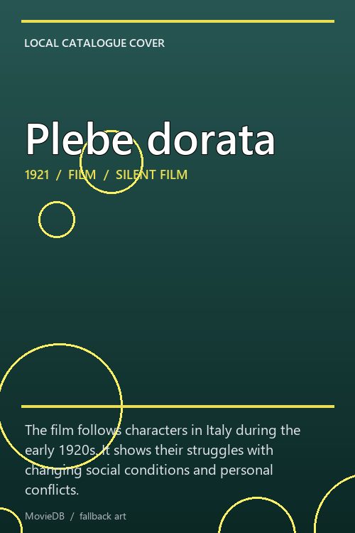 Plebe dorata poster