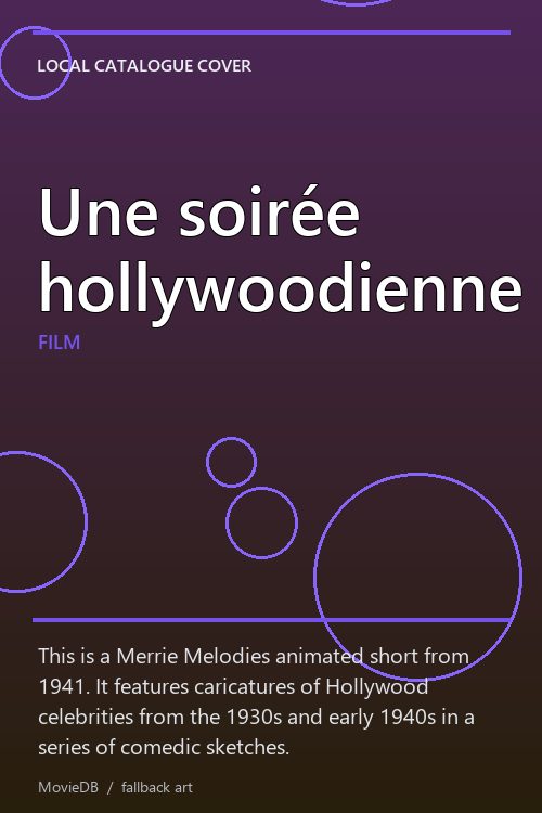 Une soirée hollywoodienne poster
