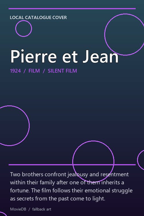 Pierre et Jean poster
