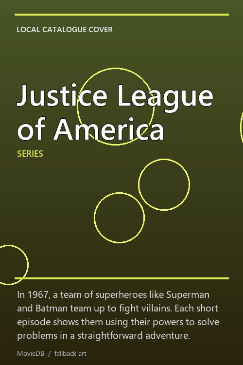 Justice League of America poster