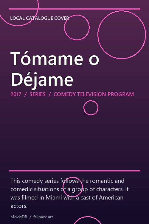 Tómame o Déjame poster