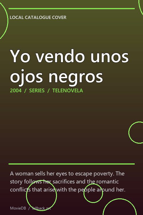 Yo vendo unos ojos negros poster