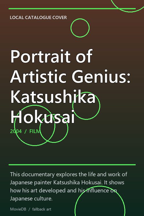 Portrait of Artistic Genius: Katsushika Hokusai poster
