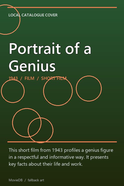 Portrait of a Genius poster