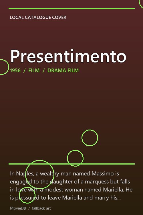 Presentimento poster