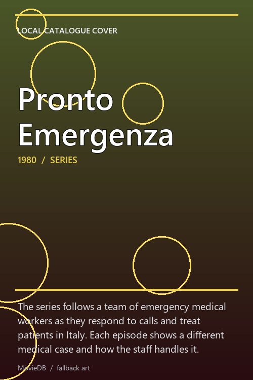 Pronto Emergenza poster