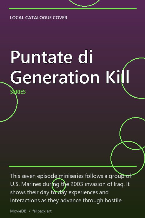 Puntate di Generation Kill poster
