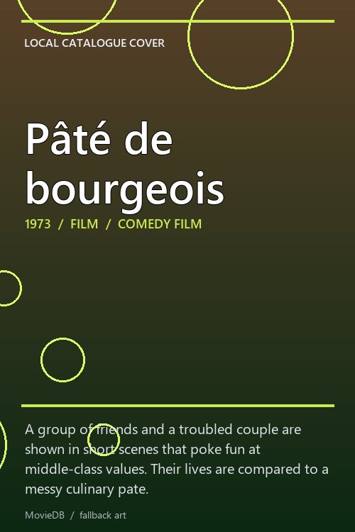 Pâté de bourgeois poster