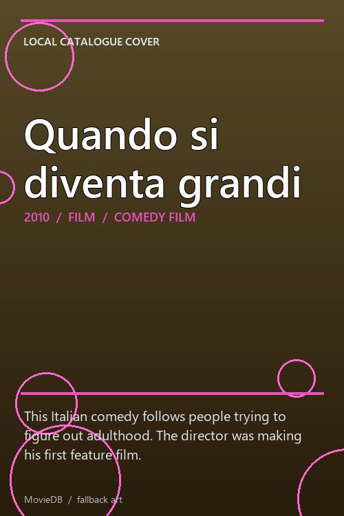 Quando si diventa grandi poster
