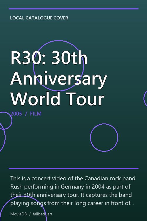 R30: 30th Anniversary World Tour poster