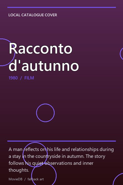 Racconto d'autunno poster
